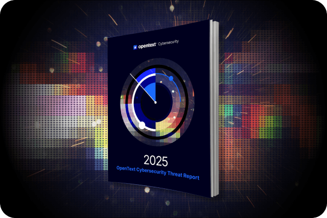 Cover of 2025 OpenText Cybersecurity Threat Report